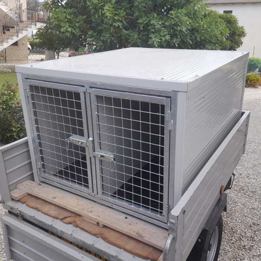 Trasportino per cani su misura per pick up e carrello | Ferranti