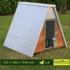 Pollaio isolato per 8 galline con accessori 2