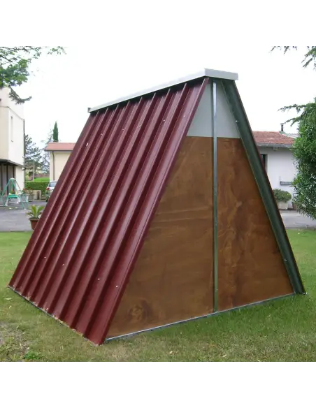 Parte posteriore del pollaio a terra in acciaio zincato