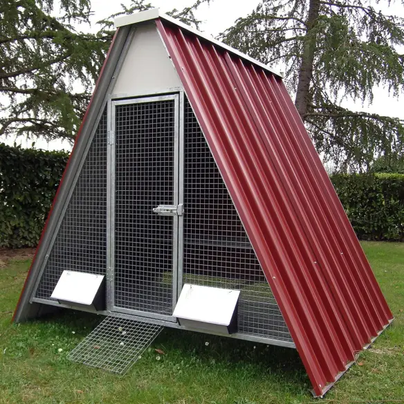 Pollaio rialzato per 12 o 20 galline con accessori