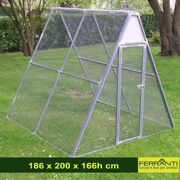 Chicken Pen and Run with Modular Mesh Panels