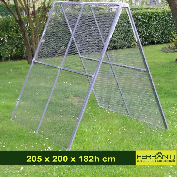 Chicken Pen and Run with Modular Mesh Panels