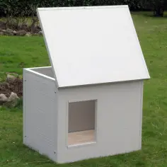 Cuccia per cani da esterno media con pannelli isolanti 2