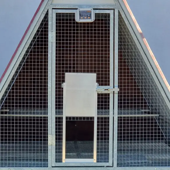 Automatic door opener installed with door open