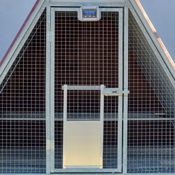 Automatic door opener installed with door closed