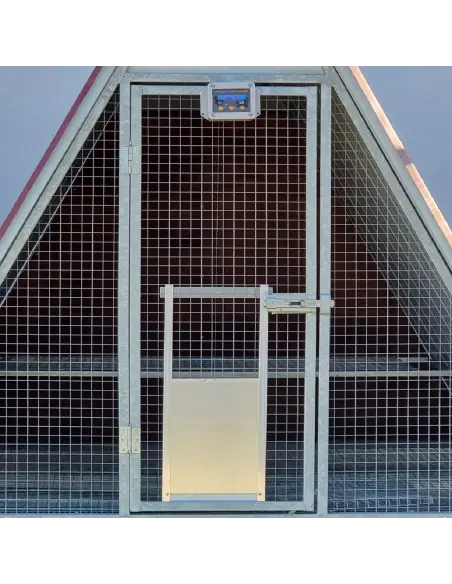 Automatic door opener installed with door closed