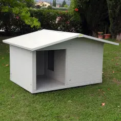 Cuccia grande per cani con veranda isolata per esterni