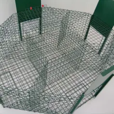 Bird trap for magpies, ravens, and corvids with 4 entrances Larsen type 2