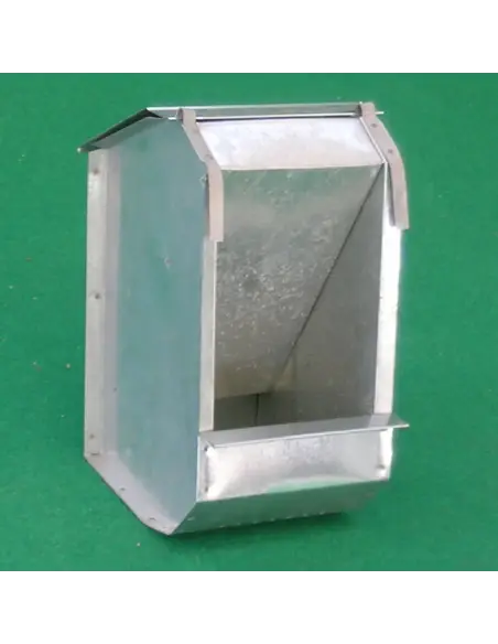 Single-compartment feeder for hens