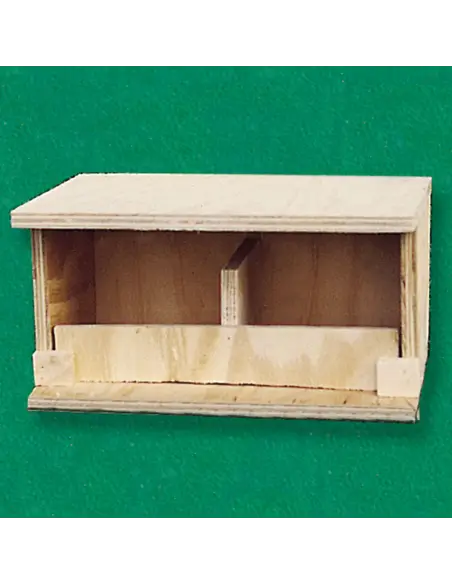 Doves nest box in wood