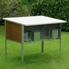Gabbia per conigli da esterno per 2 conigli