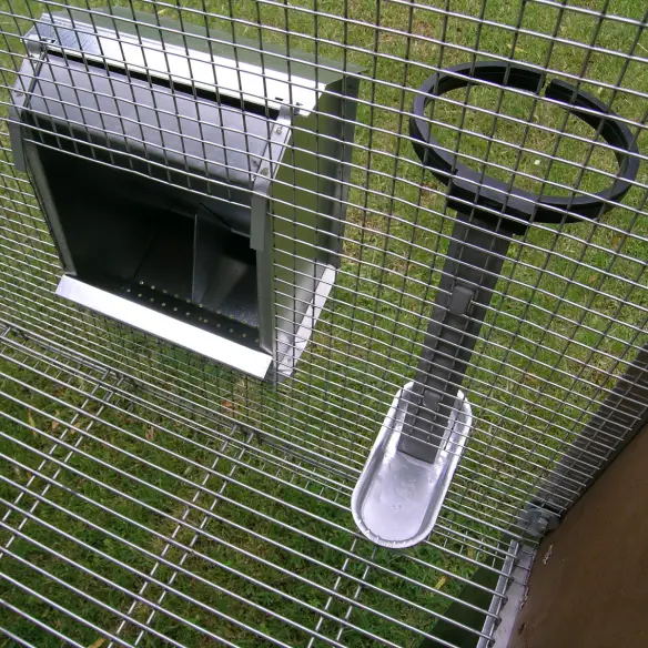 Feeder and drinker of rabbit cage