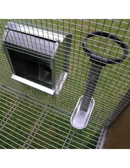 Feeder and drinker of rabbit cage