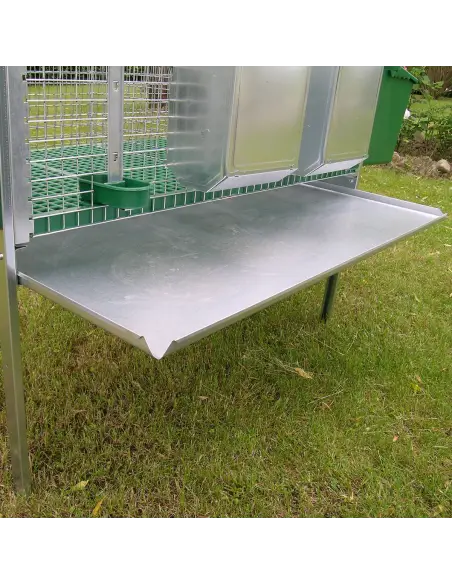 Removable droppings tray of rabbit cage