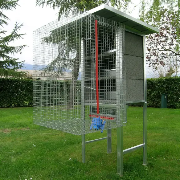 Pigeon coop for 3 pairs with accessories