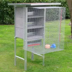 Pigeon coop for 3 pairs with accessories