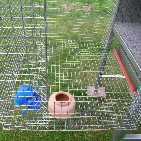 Interior of 3-pair dovecote with wooden nests