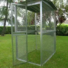 Modular aviary for parrots and birds for outdoor use 2
