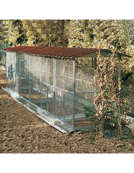 Series of modular aviaries installed