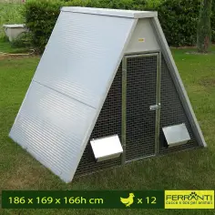 Pollaio coibentato a terra per 12 o 20 galline 2