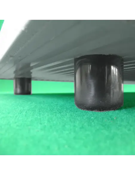 Steel legs of outdoor dog bed