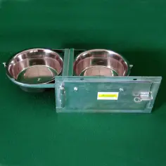 Dog bowls with stand and double swivel system 2