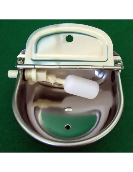 Dog waterer with internal float valve