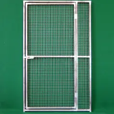 Cancello in rete zincata 120x170h cm 2