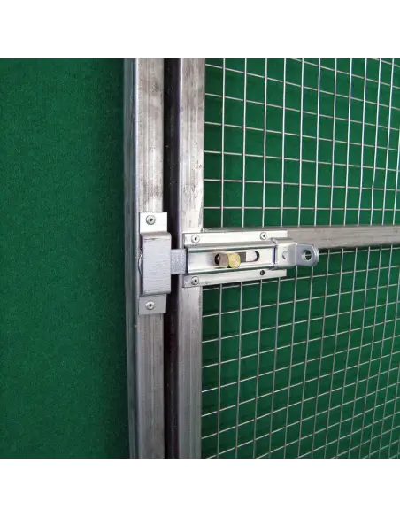 Latch lock with padlock holder of mesh gate
