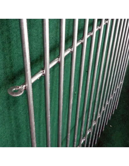 Steel fixing system of puppy pen