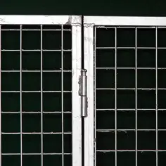 Gate of dog enclosure with built-in door 2