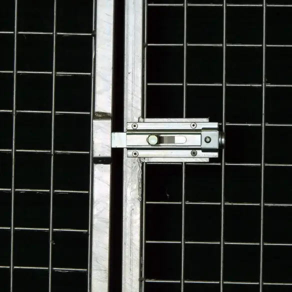 Latch lock with padlock holder of dog gate