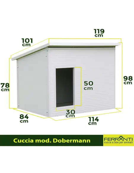 Dobermann dog house dimensions