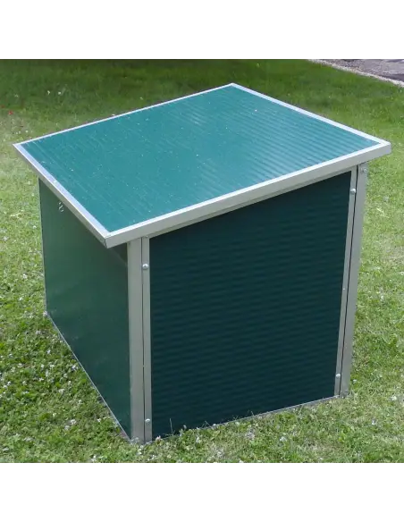 Back view of insulated dog house for large dogs Back view of insulated dog house for large dogs