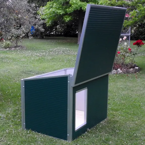 Tetto apribile della cuccia per cani grandi