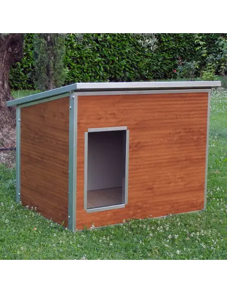 Cuccia coibentata effetto legno per cani grandi mod. Dobermann