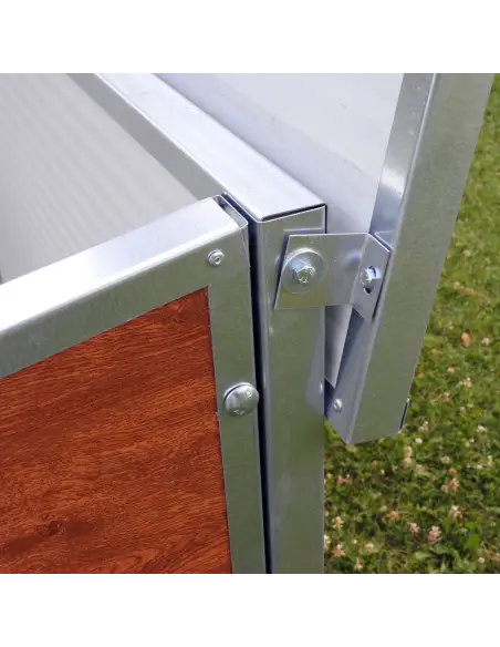 Opening roof of large outdoor dog house