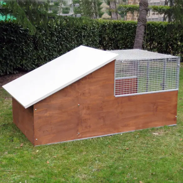 Back view of Cocker model dog kennel