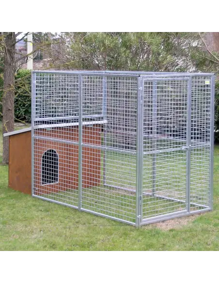 Eco dog kennel without roof with Collie dog house
