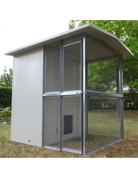 Outdoor catio 123x174x175 cm insulated and mesh module