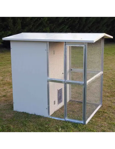 Outdoor catio 123x174x175 cm insulated and mesh module