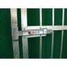 Modular panels for outdoor dog fencing with bars or gate mod: CancSbarre