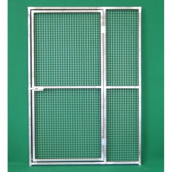 Modular panels for aviary with mesh or gate