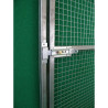 Modular panels for aviary with mesh or gate