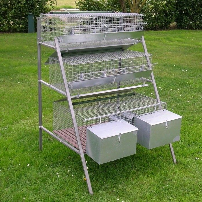 Indoor rabbit cages for 2 rabbits mares + 8 fatten rabbits