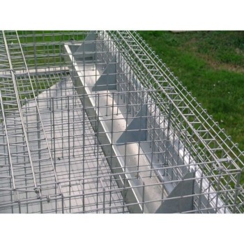 hay racks and feeders on Rabbit Hutch for 2 Breed + 8 Fatten