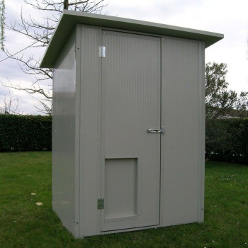 Outdoor dog house with opening door standing height mod: Alano