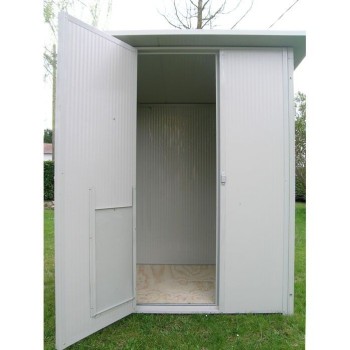 Outdoor dog house with opening door standing height mod: Alano