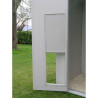 Outdoor dog house with opening door standing height mod: Alano