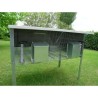 Outdoor rabbit cages for two rabbits mares
